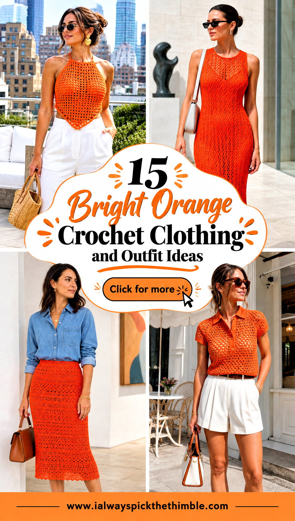 15 Bright Orange Crochet Clothing and Outfit Ideas - 15 Bright Orange Crochet Clothing and Outfit Ideas