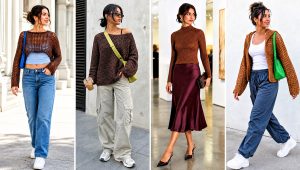 15 Brown Crochet Sweater Outfit Ideas for Casual Plans
