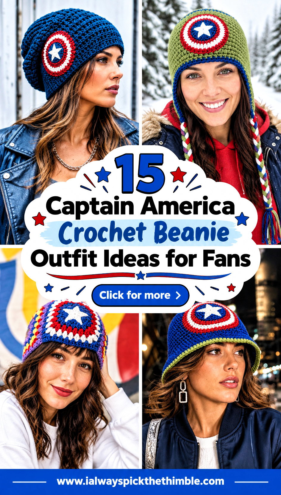 15 Captain America Crochet Beanie Outfit Ideas for Fans - 15 Captain America Crochet Beanie Outfit Ideas for Fans