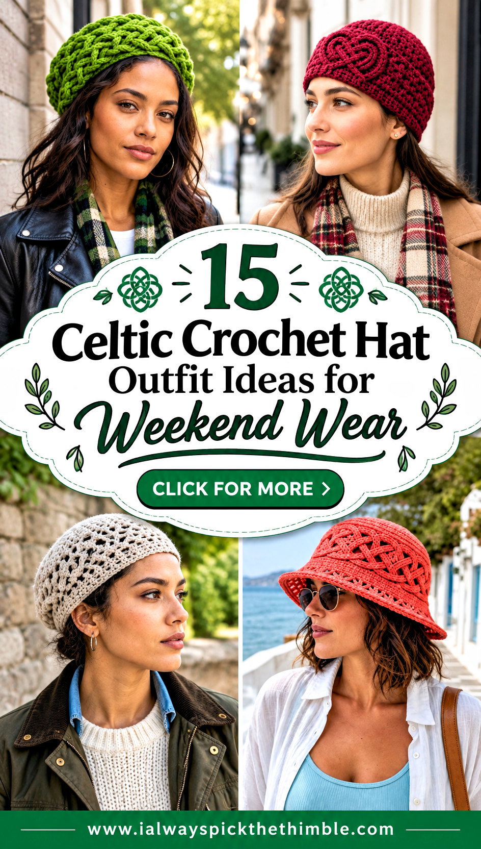15 Celtic Crochet Hat Outfit Ideas for Weekend Wear - 15 Celtic Crochet Hat Outfit Ideas for Weekend Wear