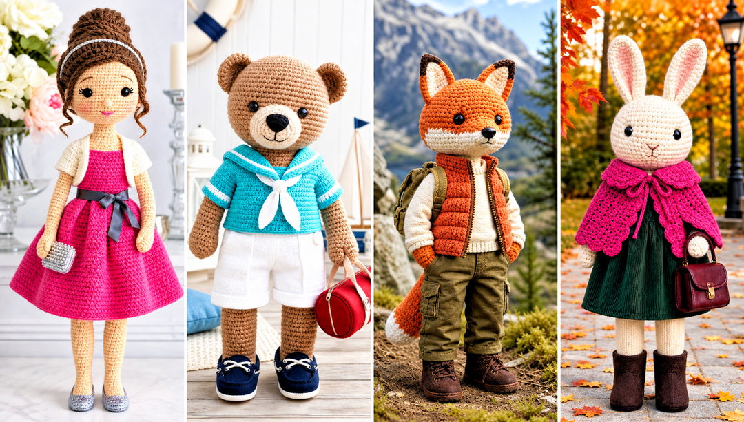 15 Clothes for Amigurumi Outfit Ideas for Tiny Dolls