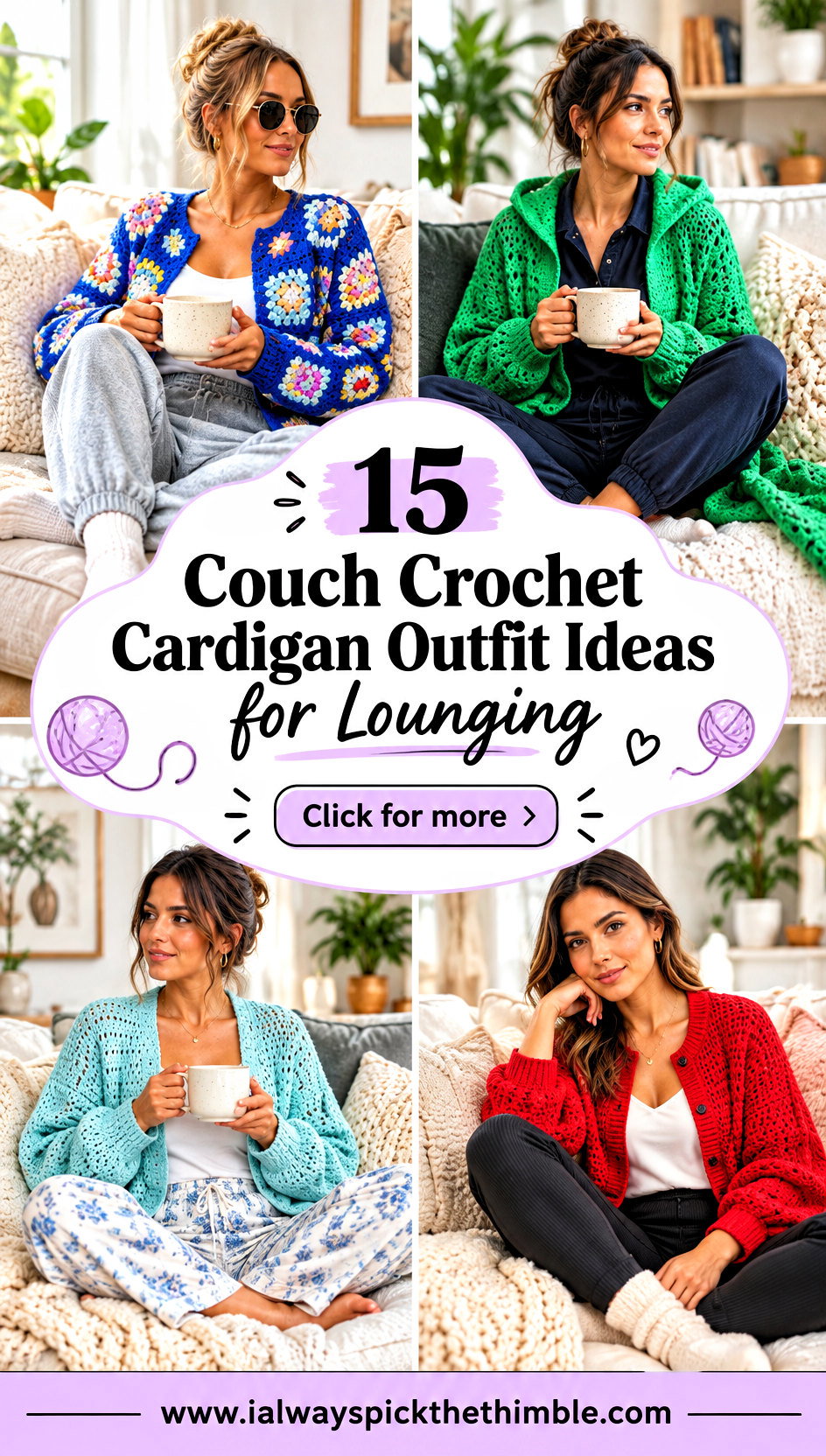 15 Couch Crochet Cardigan Outfit Ideas for Lounging - 15 Couch Crochet Cardigan Outfit Ideas for Lounging