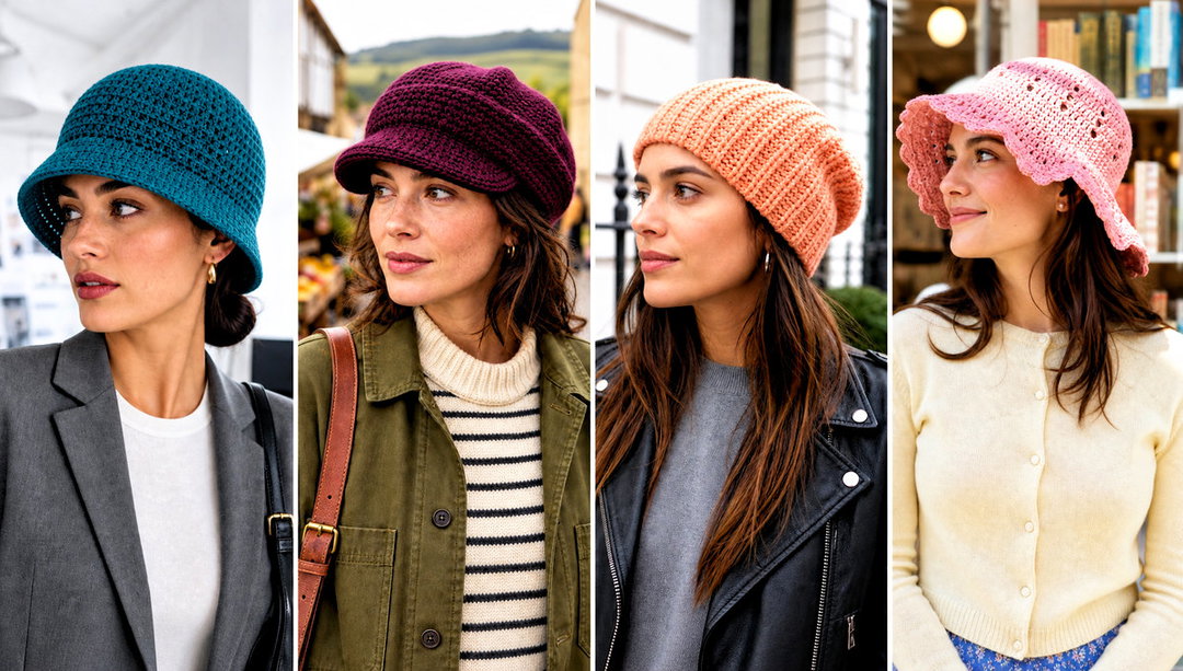15 Country Cottage Crochet Hat Outfit Ideas for Rustic Days