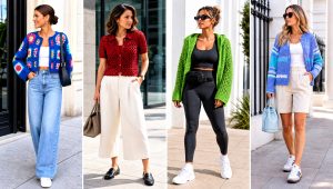 15 Crazy Classic Crochet Cardigan Outfit Ideas for Work