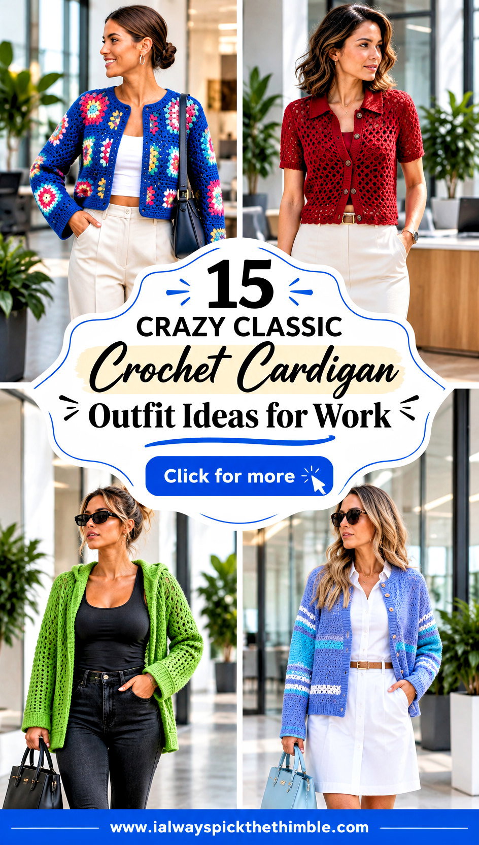 15 Crazy Classic Crochet Cardigan Outfit Ideas for Work - 15 Crazy Classic Crochet Cardigan Outfit Ideas for Work