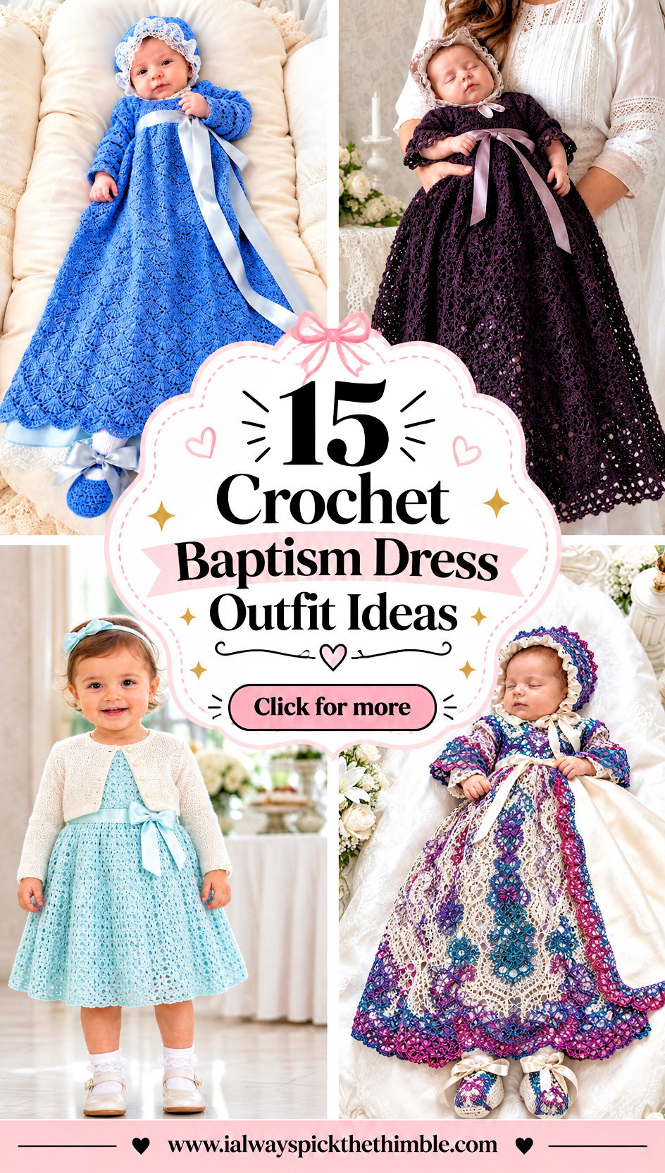 15 Crochet Baptism Dress Outfit Ideas for a Babys Big Day - 15 Crochet Baptism Dress Outfit Ideas for a Baby’s Big Day