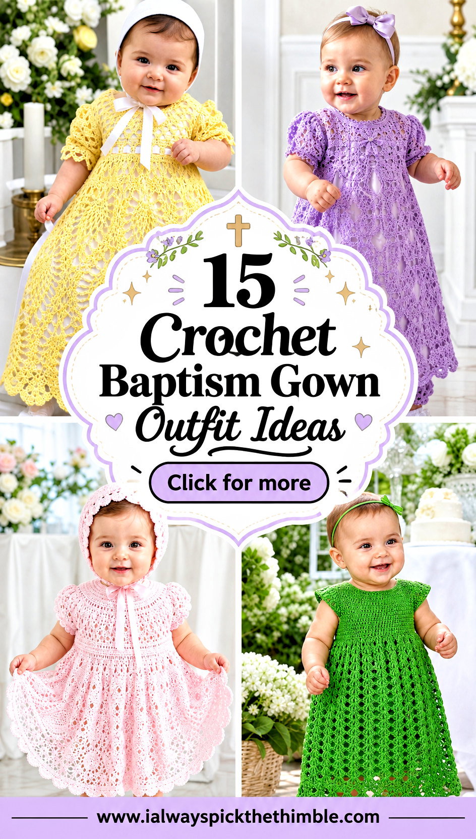 15 Crochet Baptism Gown Outfit Ideas for a Keepsake Look - 15 Crochet Baptism Gown Outfit Ideas for a Keepsake Look