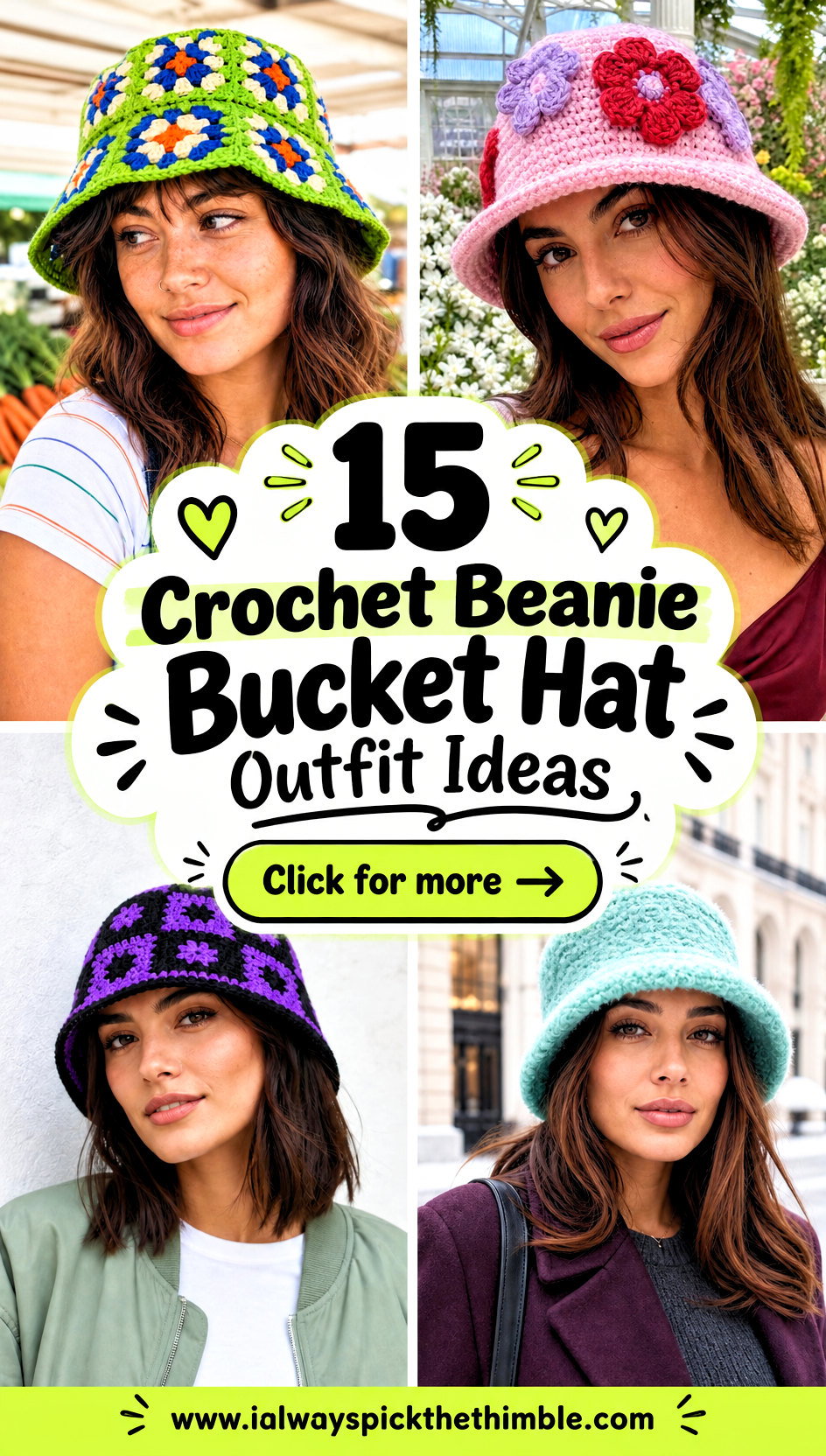 15 Crochet Beanie Bucket Hat Outfit Ideas for Casual Days - 15 Crochet Beanie Bucket Hat Outfit Ideas for Casual Days
