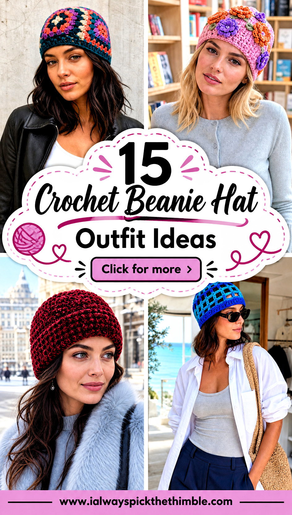 15 Crochet Beanie Hat Outfit Ideas for Cozy Layered Looks - 15 Crochet Beanie Hat Outfit Ideas for Cozy Layered Looks