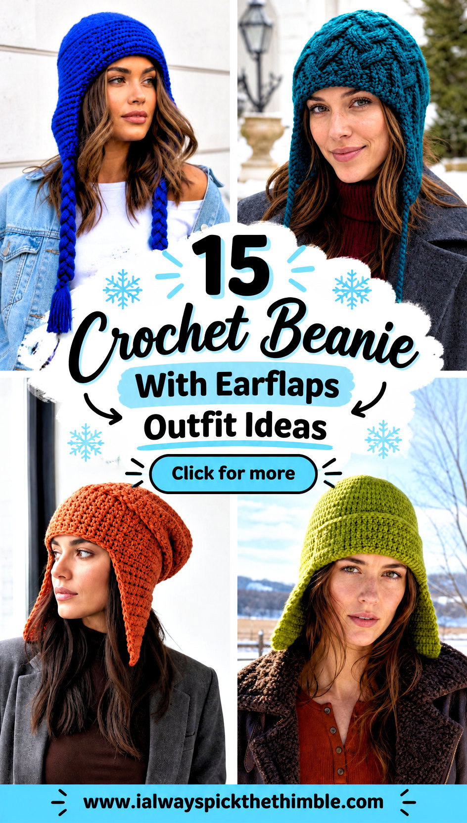 15 Crochet Beanie With Earflaps Outfit Ideas for Cold Days - 15 Crochet Beanie With Earflaps Outfit Ideas for Cold Days