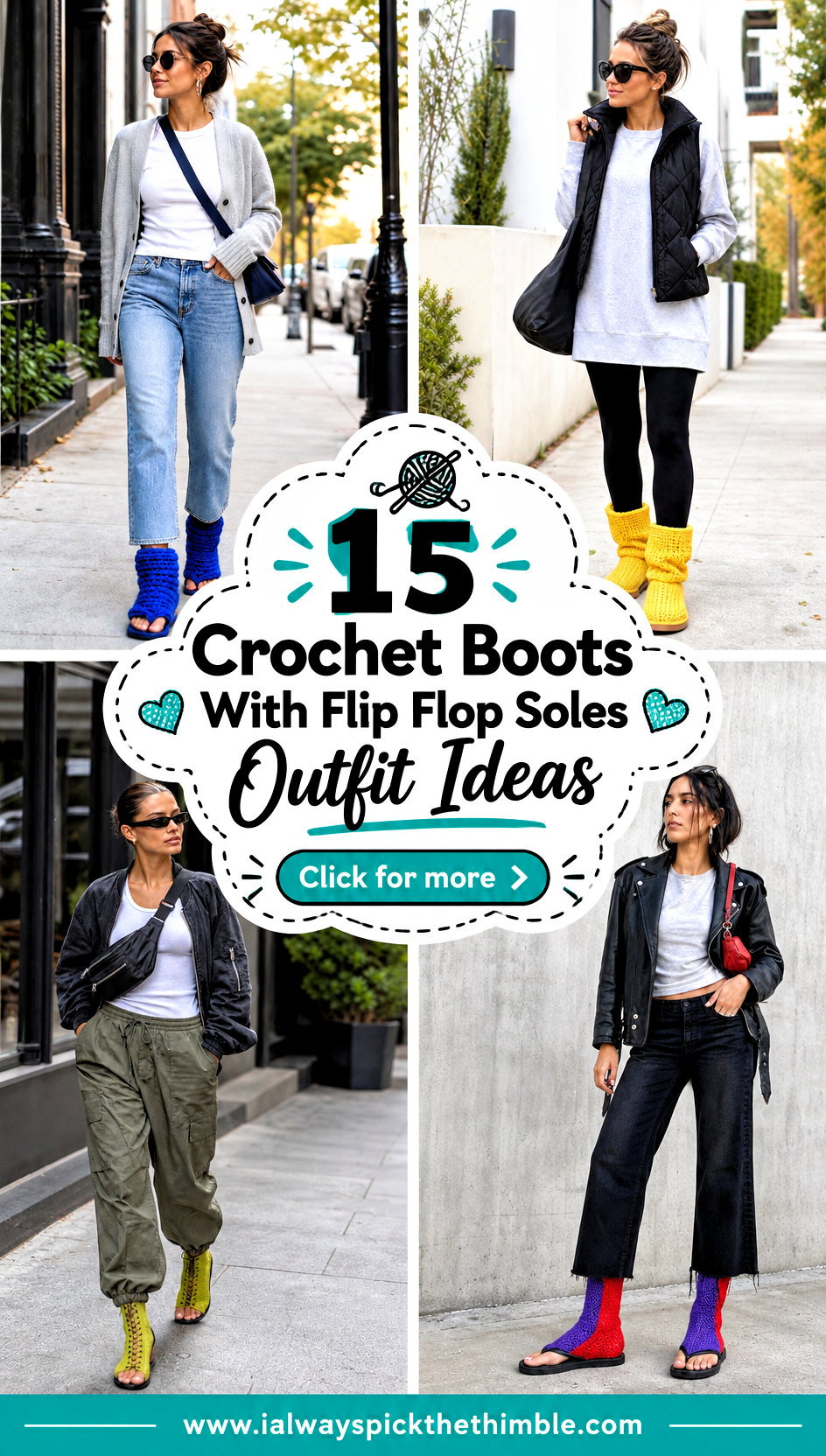 15 Crochet Boots With Flip Flop Soles Outfit Ideas - 15 Crochet Boots With Flip Flop Soles Outfit Ideas