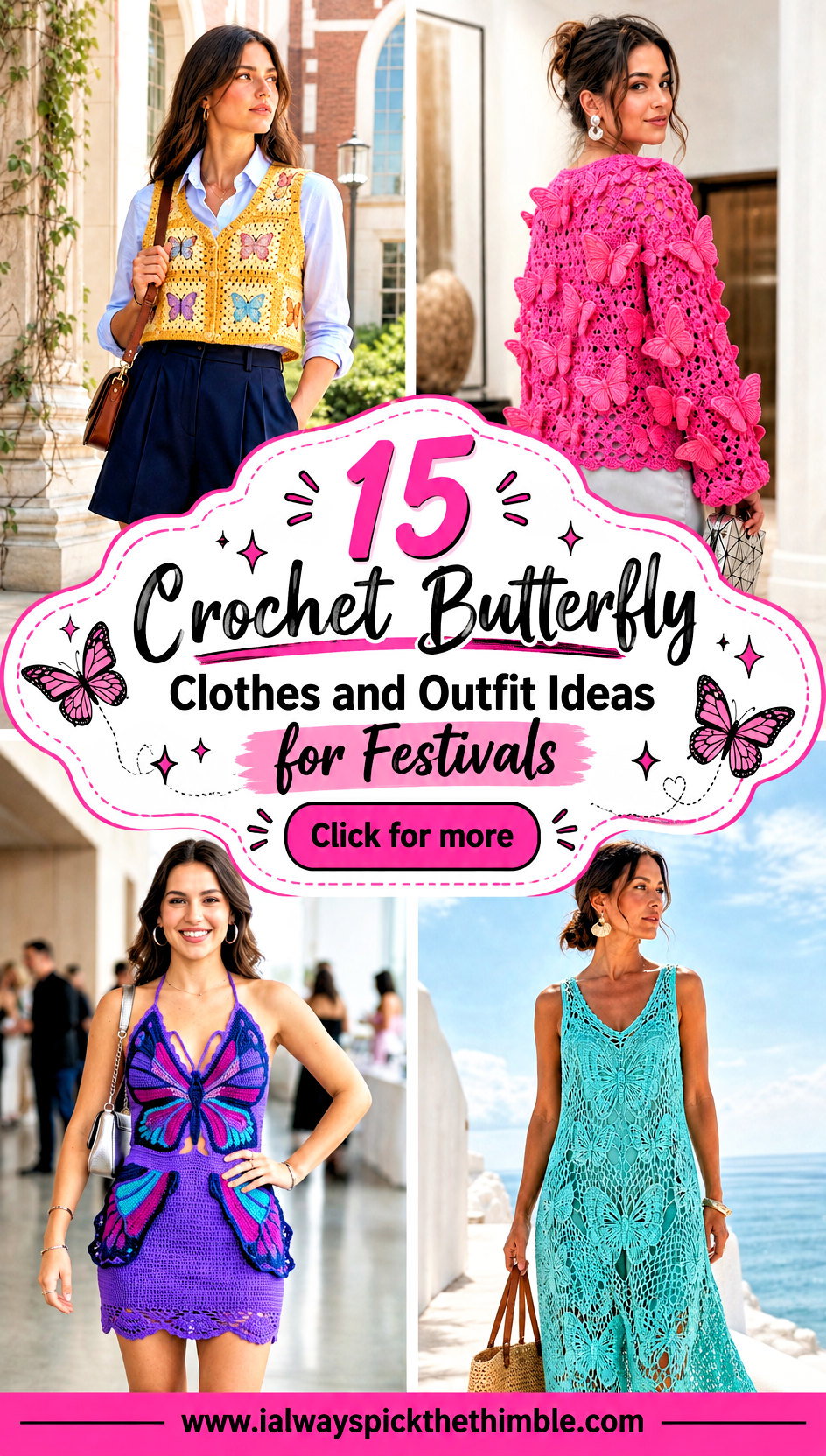 15 Crochet Butterfly Clothes and Outfit Ideas for Festivals - 15 Crochet Butterfly Clothes and Outfit Ideas for Festivals