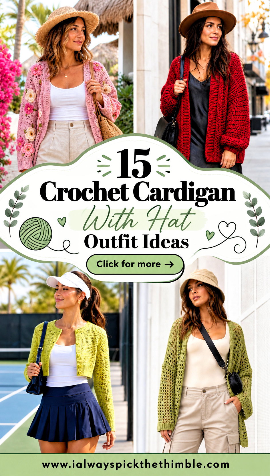 15 Crochet Cardigan With Hat Outfit Ideas for Cozy Days - 15 Crochet Cardigan With Hat Outfit Ideas for Cozy Days