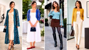 15 Crochet Cardigan With Lace Sleeves Outfit Ideas for Fall