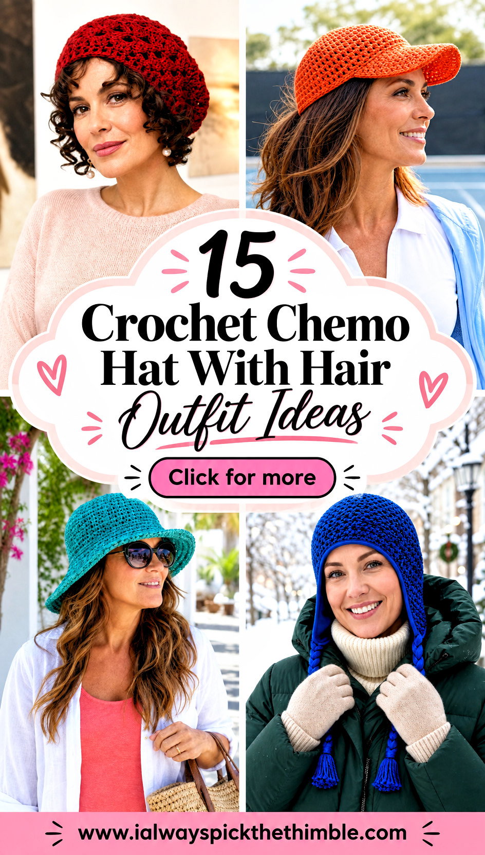 15 Crochet Chemo Hat With Hair Outfit Ideas for Daily Wear - 15 Crochet Chemo Hat With Hair Outfit Ideas for Daily Wear