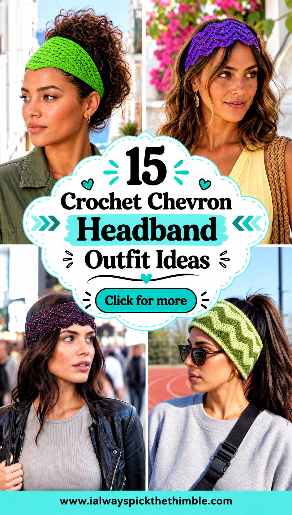15 Crochet Chevron Headband Outfit Ideas for Casual Looks - 15 Crochet Chevron Headband Outfit Ideas for Casual Looks