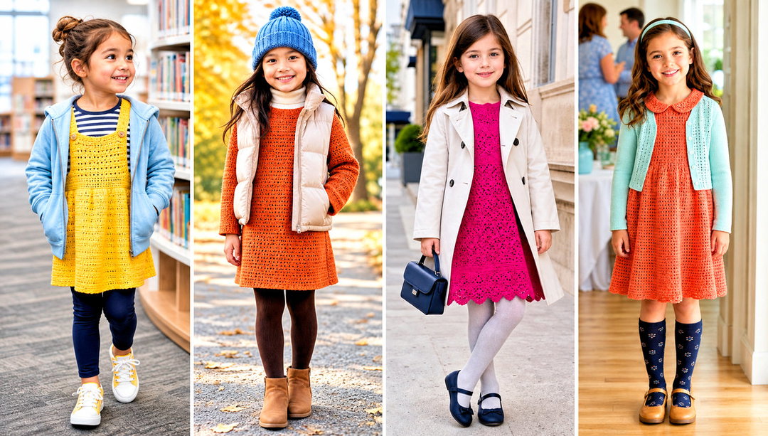 15 Crochet Childs Dress Outfit Ideas for Family Photos