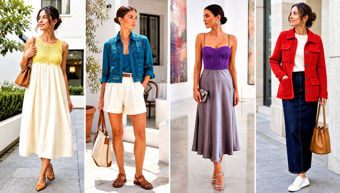 15 Crochet Clothes With Fabric Outfit Ideas for Soft Layers