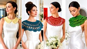 15 Crochet Collar for Wedding Dress Diy Outfit Ideas
