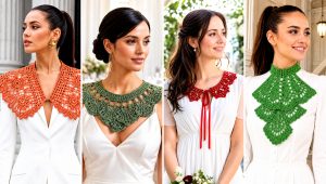 15 Crochet Collar for Wedding Dress Outfit Ideas for Brides