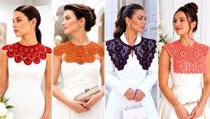 15 Crochet Collar for Wedding Outfit Ideas for Bridal Style
