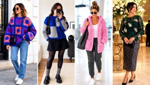 15 Crochet Couch Sweater Outfit Ideas for Relaxed Days