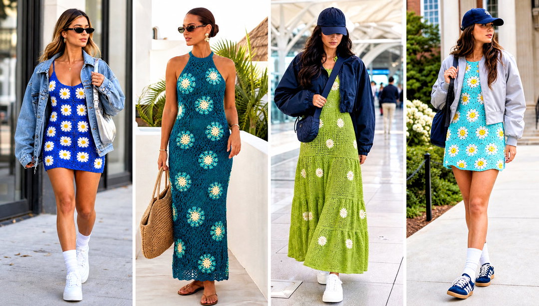 15 Crochet Daisy Dress Outfit Ideas for Garden Parties
