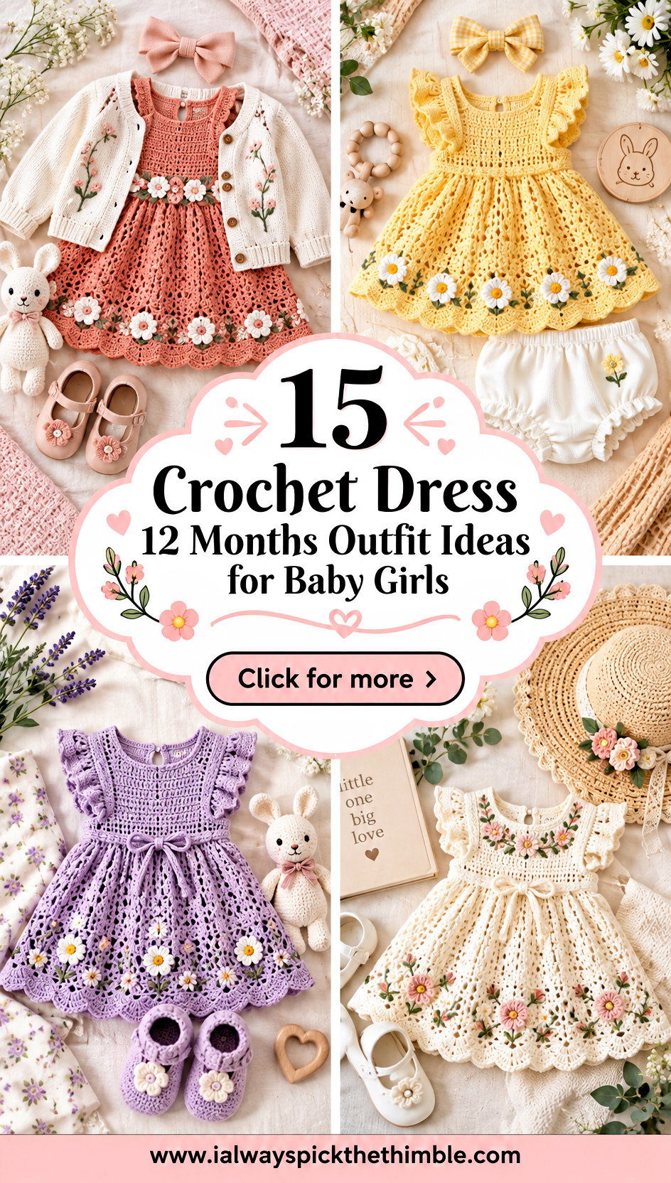 15 Crochet Dress 12 Months Outfit Ideas for Baby Girls - 15 Crochet Dress 12 Months Outfit Ideas for Baby Girls