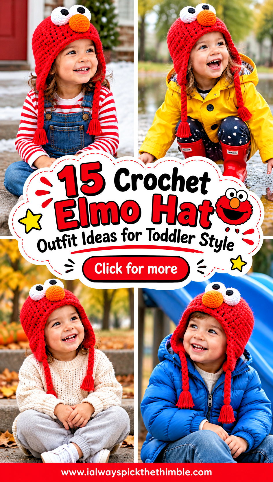 15 Crochet Elmo Hat Outfit Ideas for Toddler Style - 15 Crochet Elmo Hat Outfit Ideas for Toddler Style