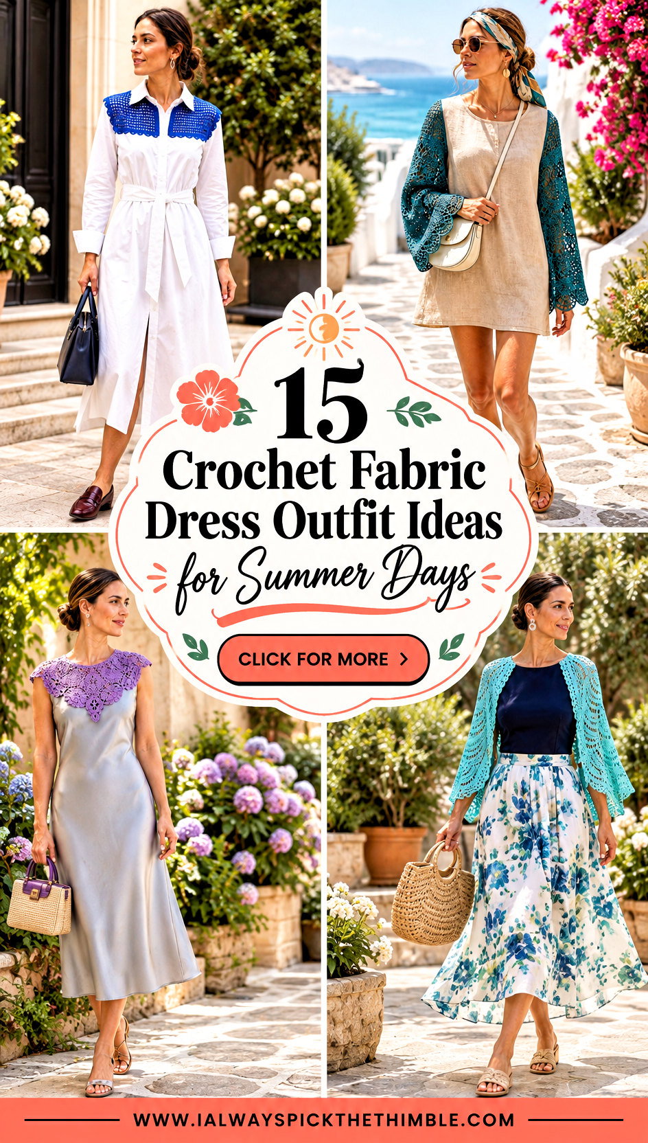 15 Crochet Fabric Dress Outfit Ideas for Summer Days - 15 Crochet Fabric Dress Outfit Ideas for Summer Days