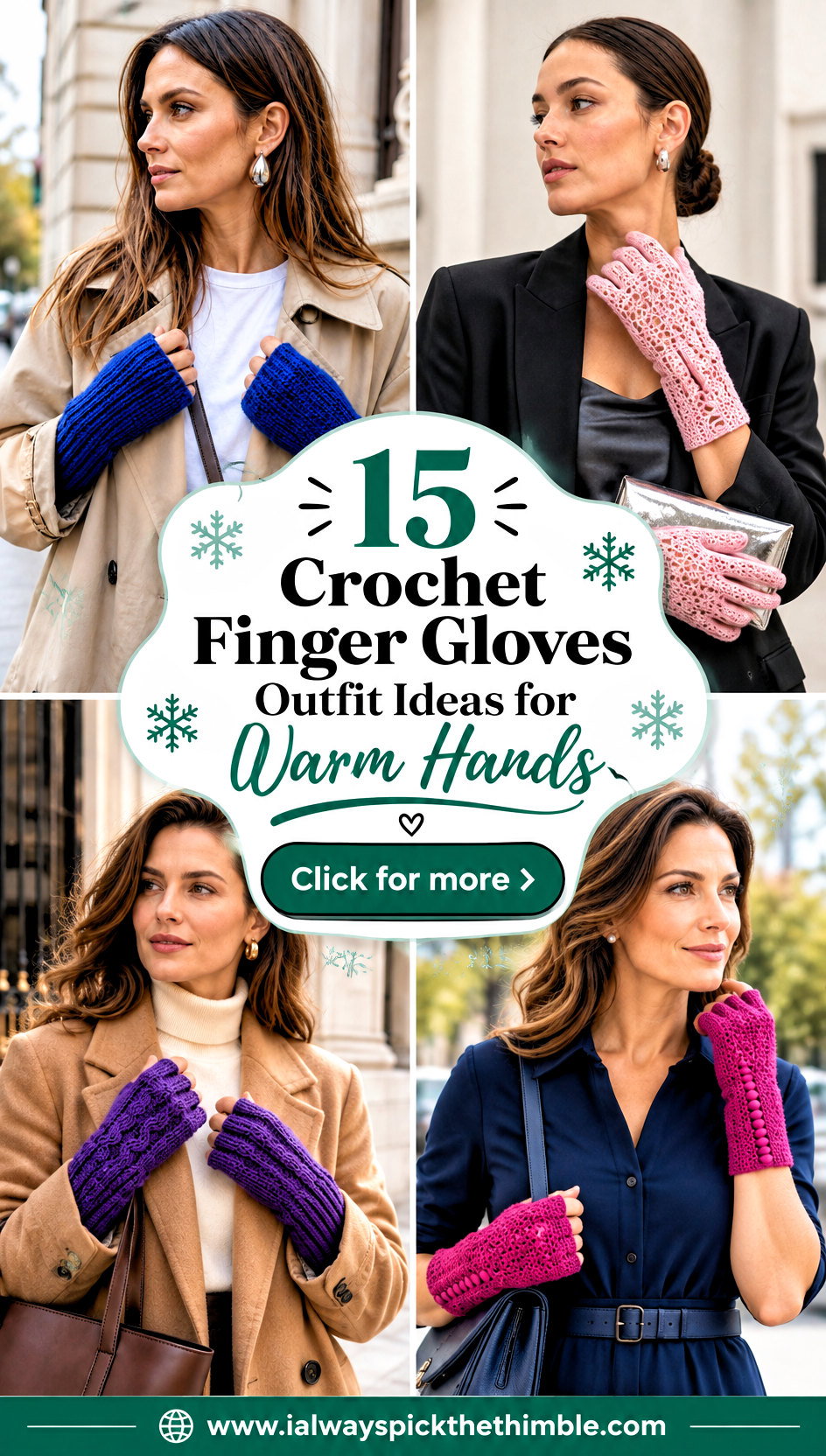 15 Crochet Finger Gloves Outfit Ideas for Warm Hands - 15 Crochet Finger Gloves Outfit Ideas for Warm Hands