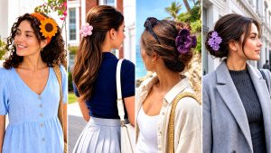 15 Crochet Flower Headband and Clip Outfit Ideas for Spring