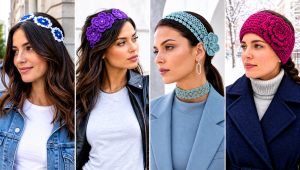 15 Crochet Flower and Headband Set Outfit Ideas to Match