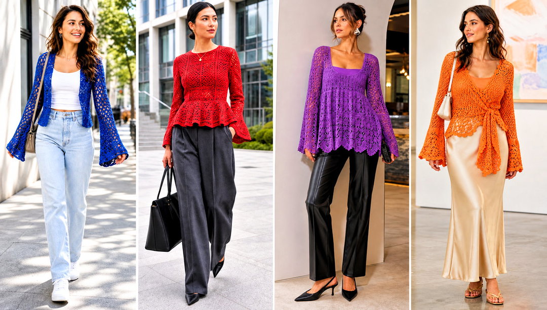 15 Crochet Flowy Top Outfit Ideas for Relaxed Weekends