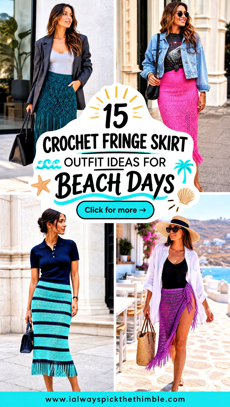 15 Crochet Fringe Skirt Outfit Ideas for Beach Days - 15 Crochet Fringe Skirt Outfit Ideas for Beach Days