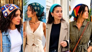15 Crochet Hair Scarf Ideas for Easy Boho Hairstyles