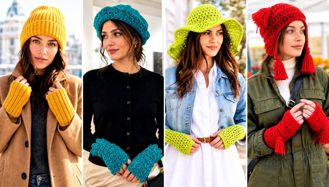 15 Crochet Hat with Hand Warmer Outfit Ideas for Ski Days