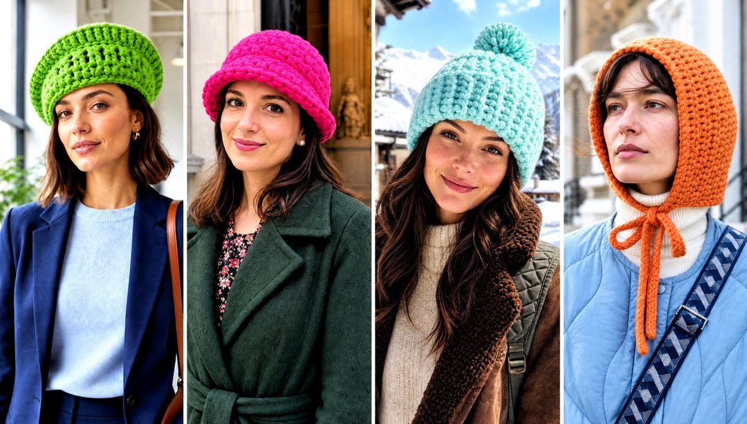 15 Crochet Hat with Super Bulky Yarn Outfit Ideas for Snow