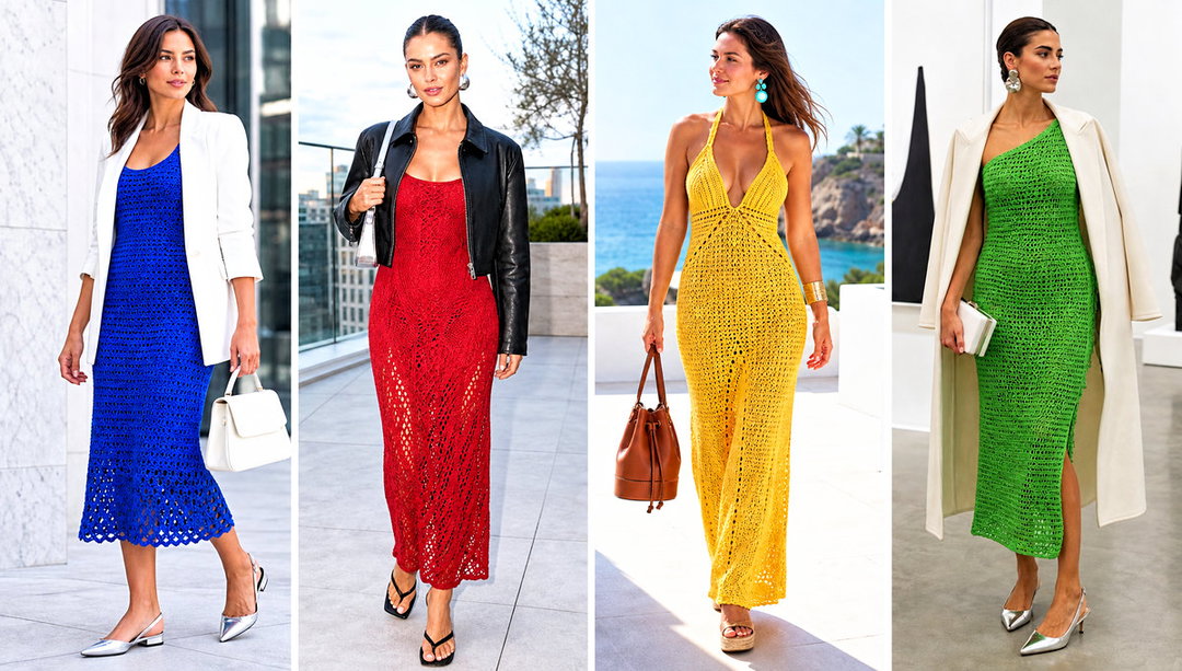 15 Crochet Ladies Dress Outfit Ideas for Brunch Dates