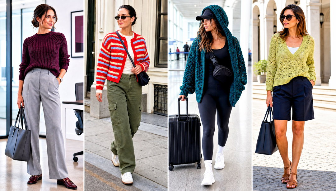 15 Crochet Ladies Sweaters Outfit Ideas for Cool Days