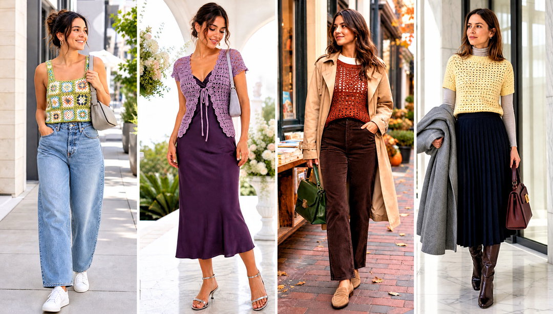 15 Crochet Ladies Tops Outfit Ideas for Sunny Weekends