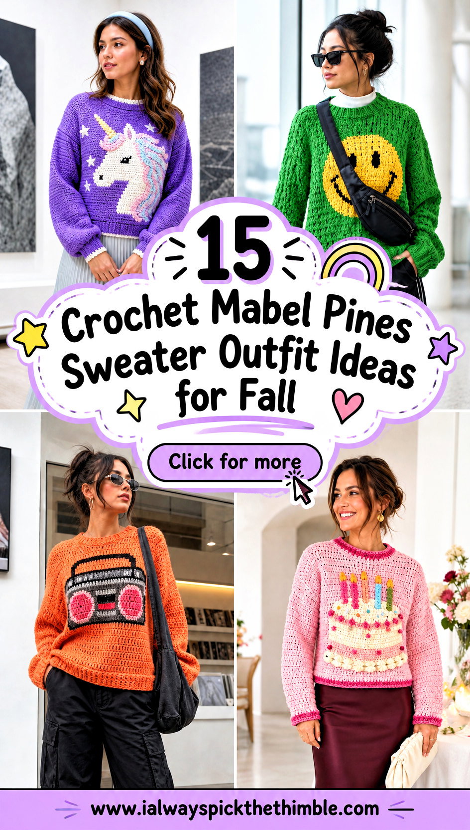 15 Crochet Mabel Pines Sweater Outfit Ideas for Fall - 15 Crochet Mabel Pines Sweater Outfit Ideas for Fall