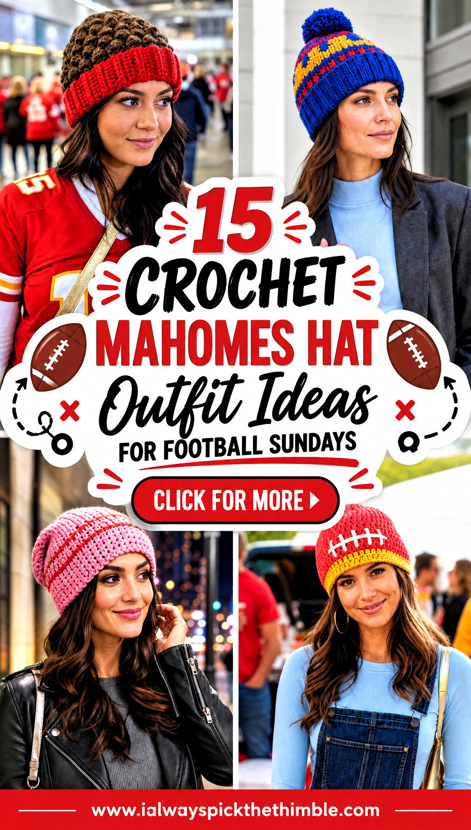 15 Crochet Mahomes Hat Outfit Ideas for Football Sundays - 15 Crochet Mahomes Hat Outfit Ideas for Football Sundays