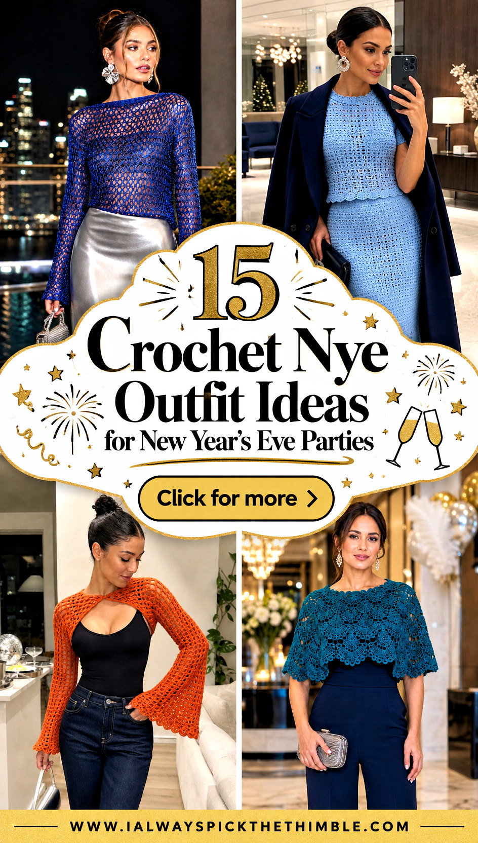 15 Crochet Nye Outfit Ideas for New Years Eve Parties - 15 Crochet Nye Outfit Ideas for New Year’s Eve Parties