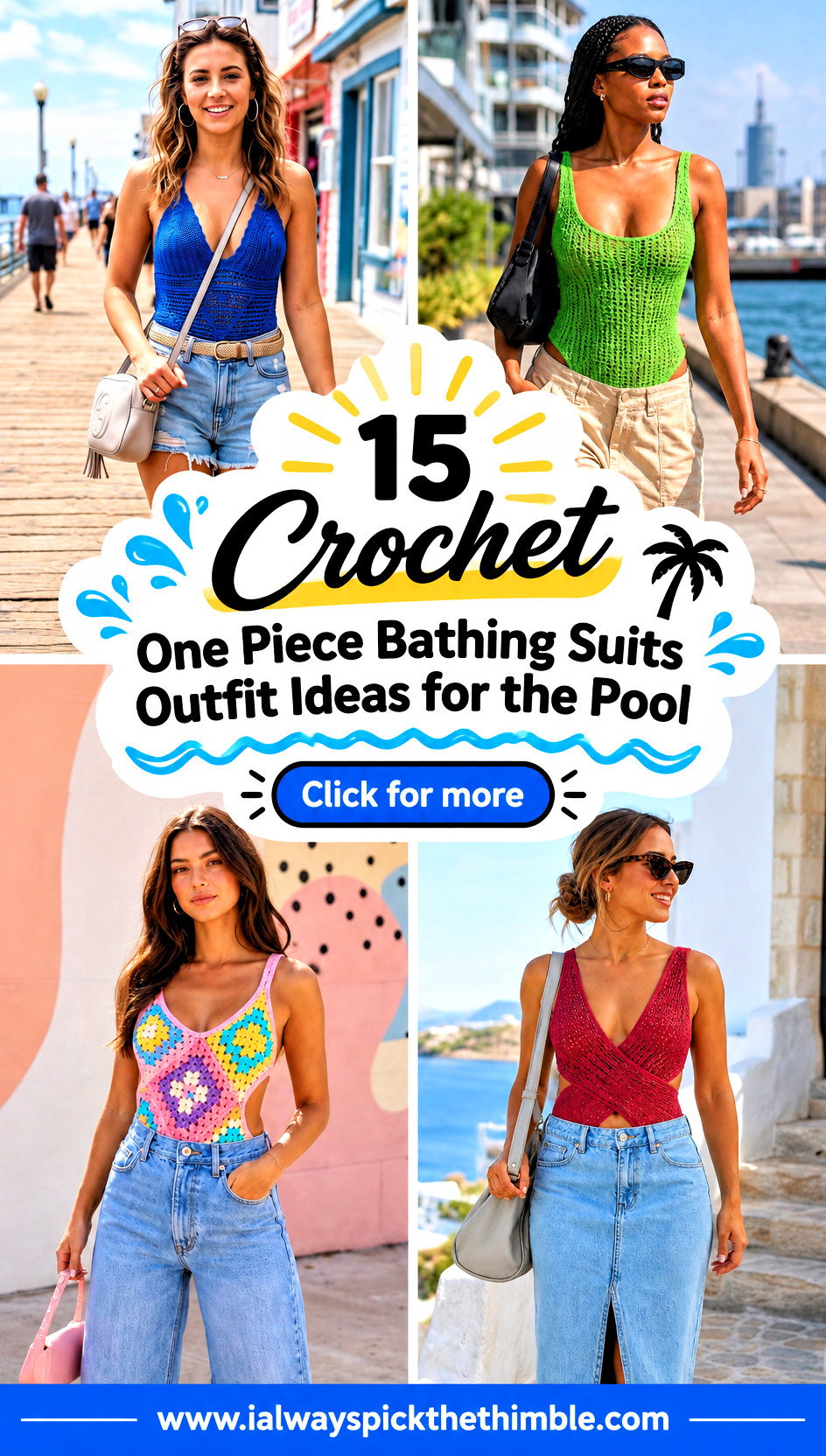 15 Crochet One Piece Bathing Suits Outfit Ideas for the Pool - 15 Crochet One Piece Bathing Suits Outfit Ideas for the Pool