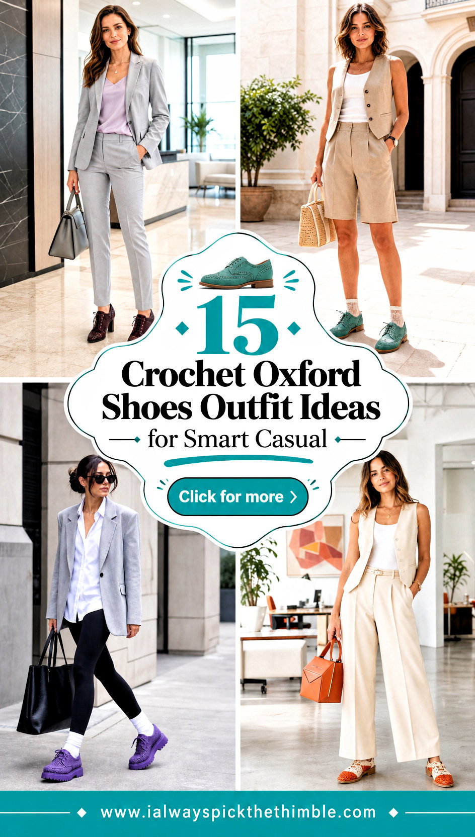 15 Crochet Oxford Shoes Outfit Ideas for Smart Casual - 15 Crochet Oxford Shoes Outfit Ideas for Smart Casual