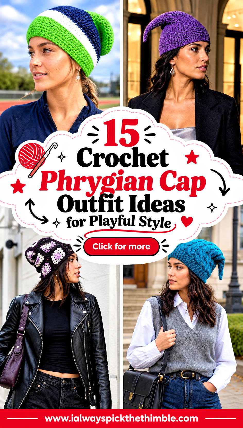 15 Crochet Phrygian Cap Outfit Ideas for Playful Style - 15 Crochet Phrygian Cap Outfit Ideas for Playful Style