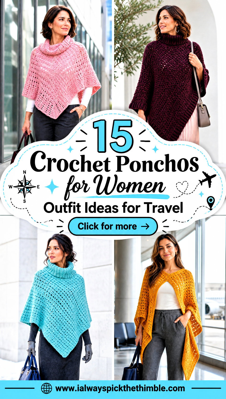 15 Crochet Ponchos for Women Outfit Ideas for Travel - 15 Crochet Ponchos for Women Outfit Ideas for Travel