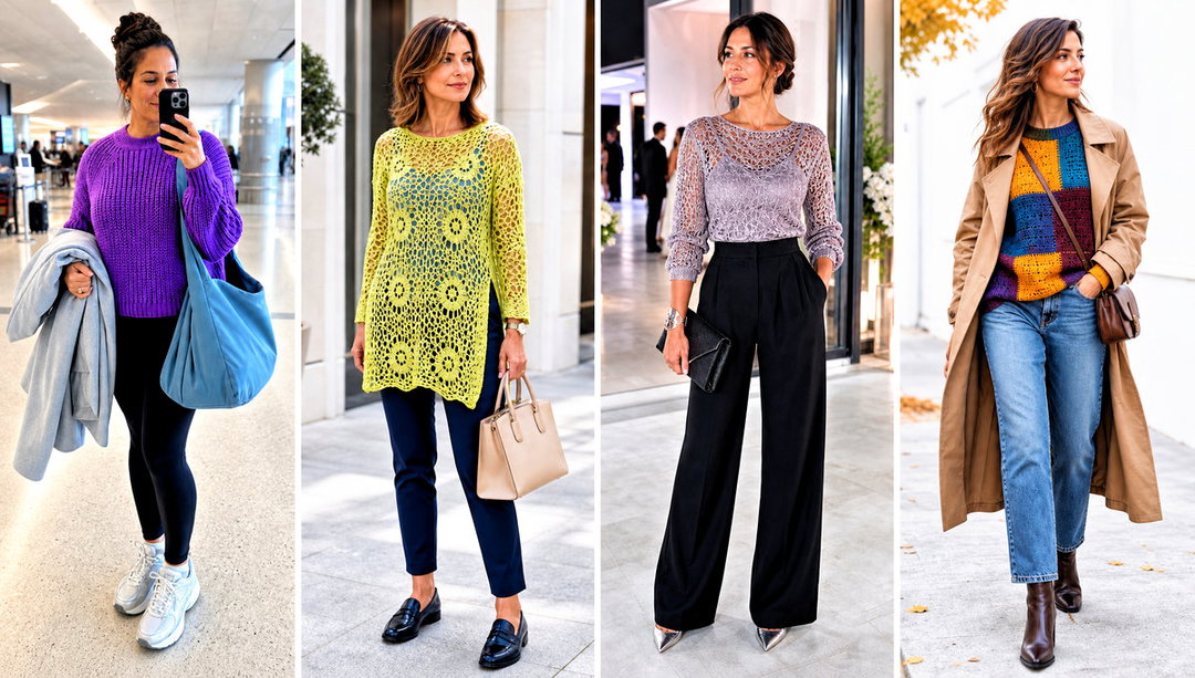15 Crochet Round Sweater Outfit Ideas for Cozy Weekends