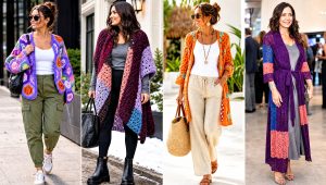 15 Crochet Scrap Cardigan Outfit Ideas for Playful Style